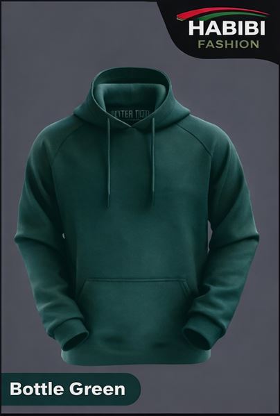 Hoodie Bottle Green